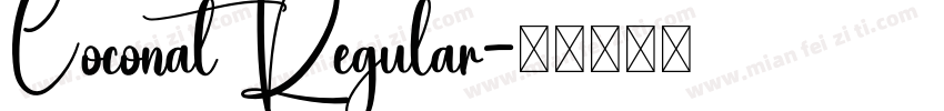 Coconat Regular字体转换